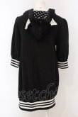 画像4: HELL CAT PUNKS / ねこみみハートワッペンパーカー  ブラック O-25-04-10-039-PU-TO-IG-ZI (4)