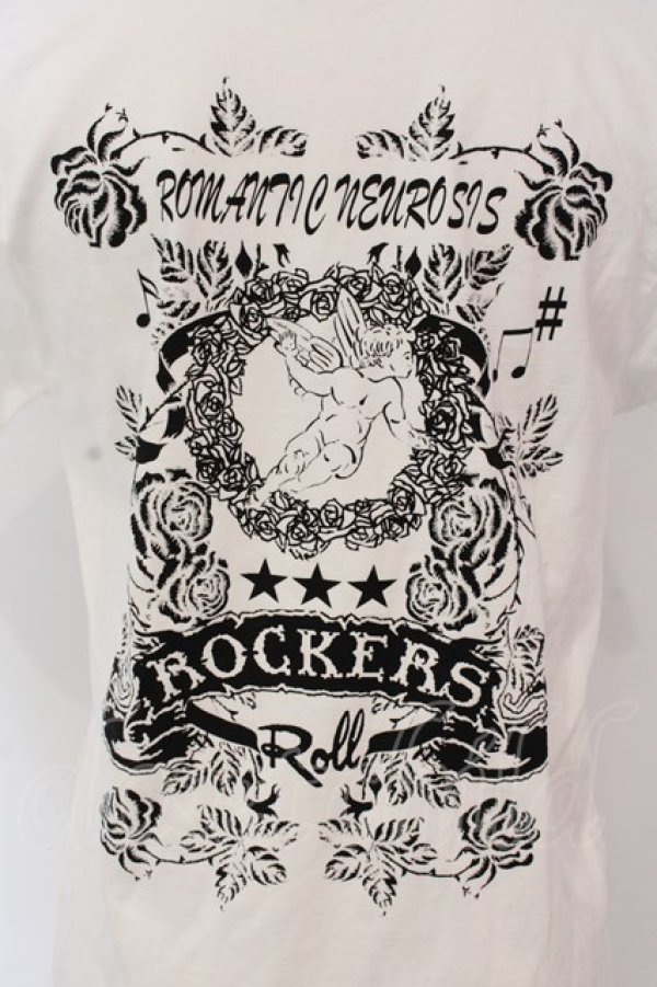 画像4: ROMANTIC NEUROSIS / ボーンネックレスpt Tシャツ  ホワイト O-25-04-10-040-PU-TS-IG-ZI (4)