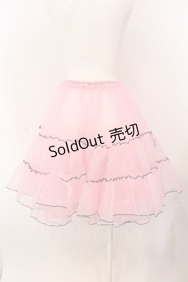 画像3: Physical Drop / ボリュームフリルパニエ  ピンク×クロ O-25-04-10-006-LO-SK-IG-OS (3)