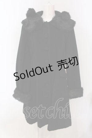 画像: metamorphose / くまみみコート  クロ O-25-04-10-052-ME-CO-IG-OS