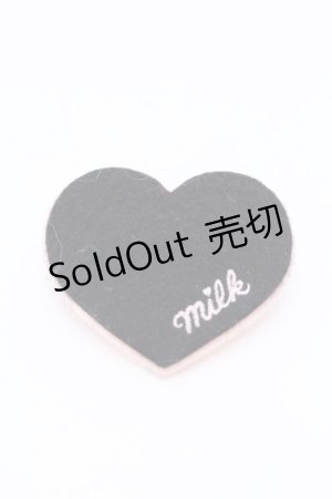 画像: MILK / ダブルハートバレッタ  クロ×ピンク O-25-04-10-1039-ML-AC-IG-ZT-K019