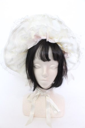 画像: BABY,THE STARS SHINE BRIGHT / はるちゃんのFee des fleursボンネット  生成り O-25-04-10-1007-BA-AC-IG-ZT-K019