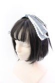 画像1: metamorphose / ストライプグログランリボンカチューシャ  ネイビー O-25-04-10-1010-ME-AC-OW-ZT-K019 (1)