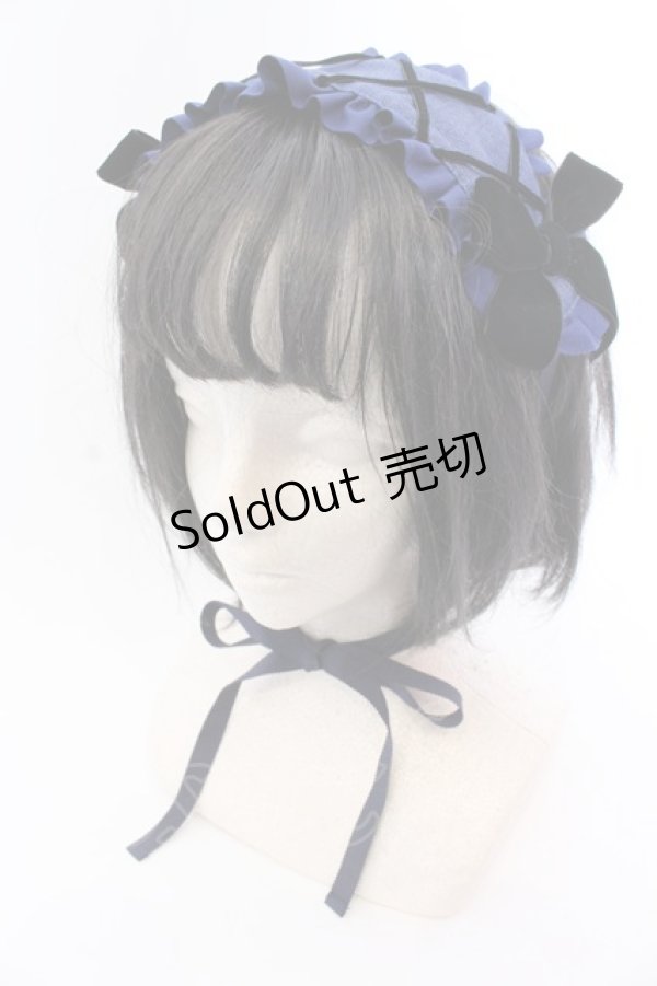 画像1: MILK / Poupee ヘッドドレス  ブルーデニム O-25-04-10-1011-ML-AC-OW-ZT-K019 (1)