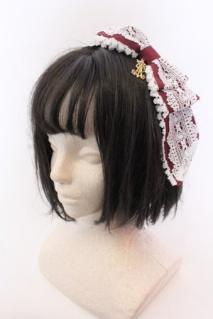 画像: ALICE and the PIRATES / Annabelleリボンカチューシャ  えんじ O-25-04-10-1016-PA-AC-IG-ZT-K019