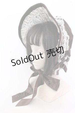 画像: Innocent World / クラシカルリボンボンネット  ブラウン O-25-04-10-1017-IW-AC-IG-ZT-K019