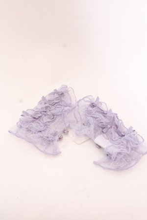 画像: axes femme kawaii / プチリボンチュールカフス  ラベンダー O-25-04-10-1022-AX-ZA-OW-ZT-K019