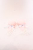 画像1: Amavel / パンダと寿桃の中華菓子シニヨンカバー  ピンク×サックス O-25-04-10-1029-CA-AC-IG-ZT-K019 (1)