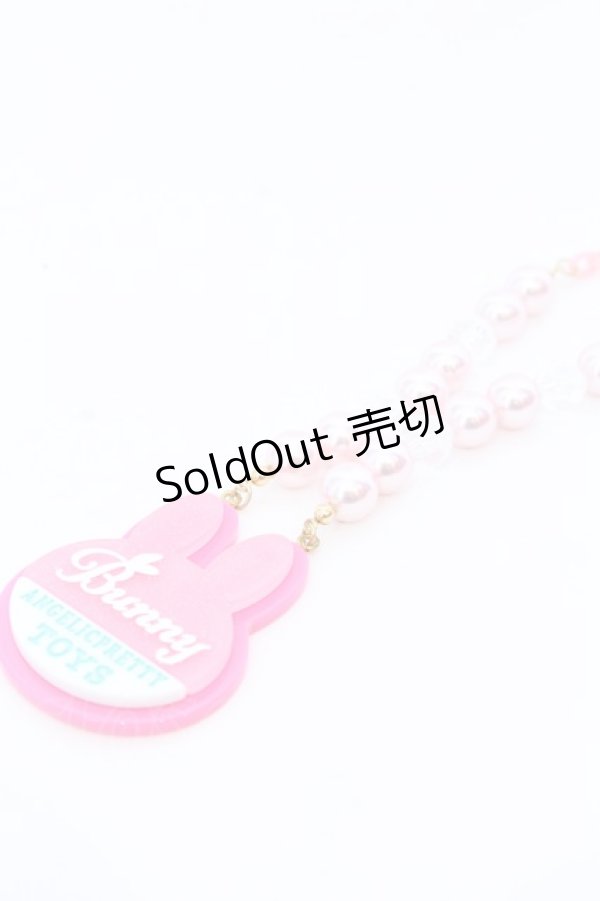 画像1: Angelic Pretty / Bunny Tagネックレス  濃ピンク O-25-04-10-1035-AP-AC-IG-ZT-K019 (1)