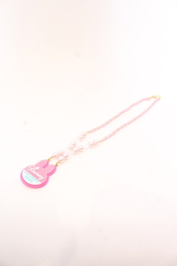 画像2: Angelic Pretty / Bunny Tagネックレス  濃ピンク O-25-04-10-1035-AP-AC-IG-ZT-K019 (2)