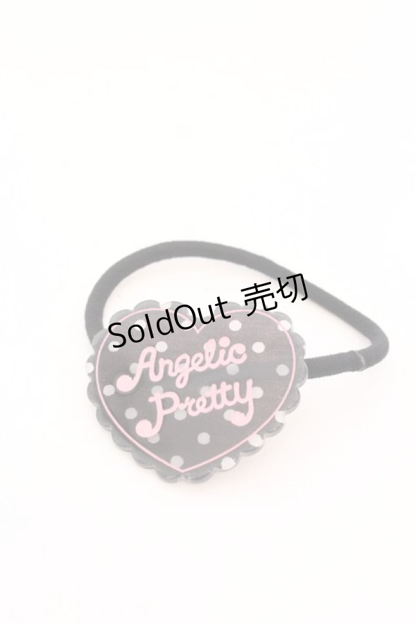 画像1: Angelic Pretty / ドットラブハートヘアポニー  クロ O-25-04-10-1036-AP-AC-IG-ZT-K019 (1)