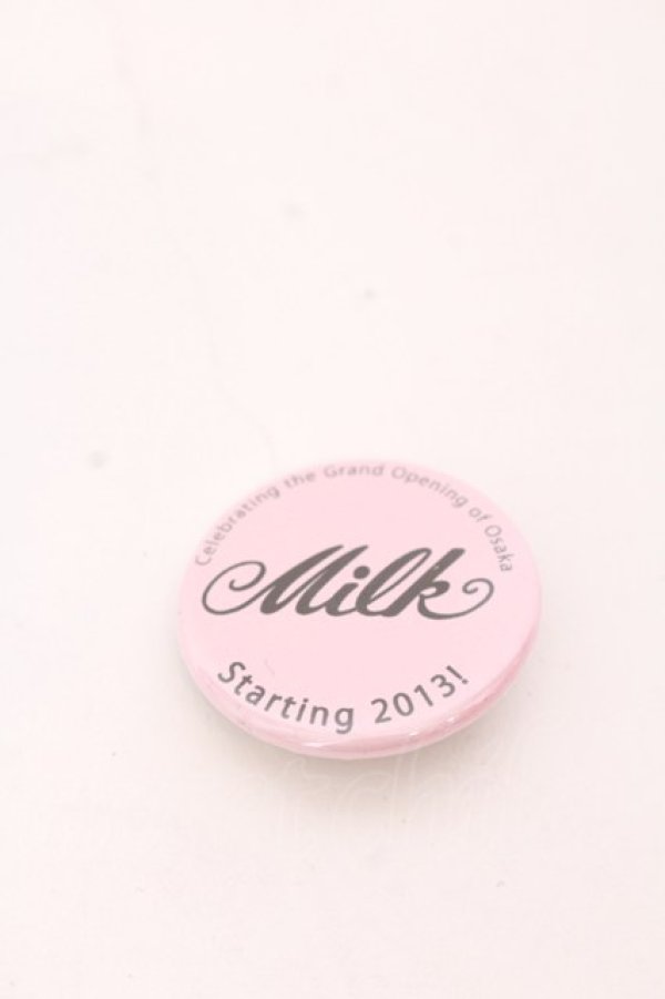 画像1: MILK / 缶バッジ  ピンク O-25-04-10-1038-ML-AC-IG-ZT-K019 (1)