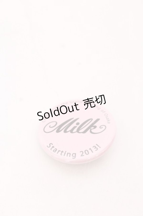 画像1: MILK / 缶バッジ  ピンク O-25-04-10-1038-ML-AC-IG-ZT-K019 (1)