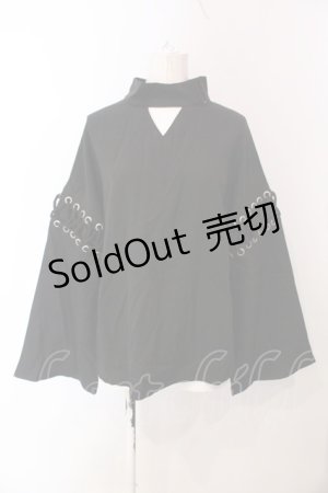 画像: CuLLt  / Shrine Maiden Sleeve Top　トップス F ブラック O-25-04-10-060-PU-TO-OW-OS