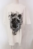 画像1: CuLLt / SMOKING WOLF T-SHIRT 　Tシャツ  ホワイト O-25-04-10-061-PU-TO-OW-OS (1)