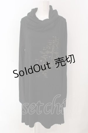 画像: Deorart / クラウンウイングptルーズネックカットソー L ブラック O-25-04-10-065-PU-TO-OW-OS