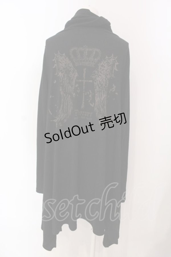 画像3: Deorart / クラウンウイングptルーズネックカットソー L ブラック O-25-04-10-065-PU-TO-OW-OS (3)
