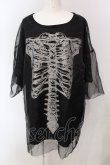 画像1: REFLEM / シースルーレイヤードTシャツ F ブラック O-25-04-10-067-PU-TS-OW-OS (1)