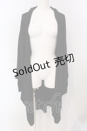 画像: Deorart / フード付きカーディガン F ブラック O-25-04-10-069-PU-JA-OW-OS