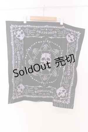 画像: HYPER CORE / バンダナ  ブラック×パープル O-25-04-10-074-PU-ZA-OW-OS