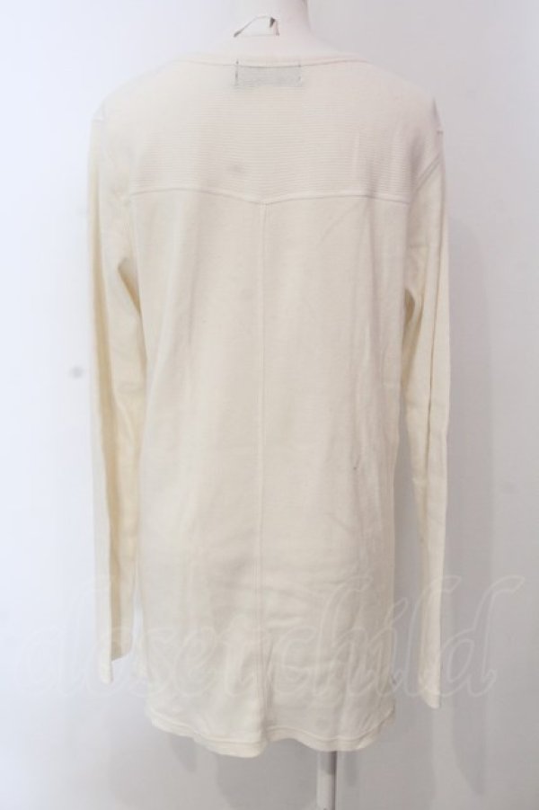 画像2: RNA / テレコロング丈スリットロンTシャツ M ホワイト O-25-04-10-079-PU-TO-YM-ZT61 (2)
