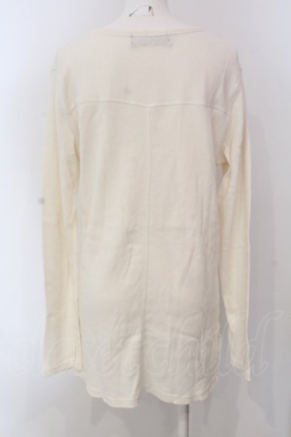 画像2: RNA / テレコロング丈スリットロンTシャツ M ホワイト O-25-04-10-080-PU-TO-YM-ZT61 (2)
