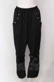 画像1: Drug Honey / ベルテットストライプパンツ  ブラック O-25-04-10-087-PU-PA-OW-OS (1)