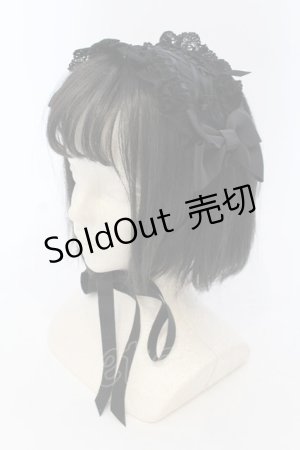 画像: BABY,THE STARS SHINE BRIGHT / はしごレースのスピンドールヘッドドレス  クロ×クロ O-25-04-10-095-BA-ZA-IG-OS