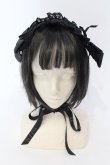 画像2: BABY,THE STARS SHINE BRIGHT / はしごレースのスピンドールヘッドドレス  クロ×クロ O-25-04-10-095-BA-ZA-IG-OS (2)