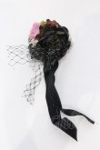 画像1: Atelier Beatrice / コサージュクリップ  ブラック系 O-25-04-10-099-GO-AC-IG-OS (1)