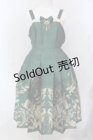 画像: GARDEN oF THE GoDS（海外ロリィタ） / チャイナジャンパースカート  グリーン O-25-04-10-010-LO-OP-IG-ZS