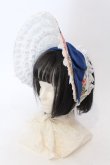 画像1: BAROQUE / Secret garden フラワーボンネット  ブルー O-25-04-10-107-EL-AC-IG-OS (1)