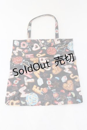 画像: metamorphose / オリジナルビスケット柄Bag  クロ O-25-04-10-115-ME-BG-OW-OS