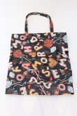 画像2: metamorphose / オリジナルビスケット柄Bag  クロ O-25-04-10-115-ME-BG-OW-OS (2)