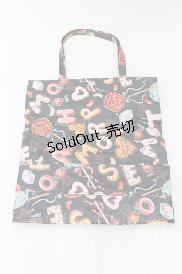 画像2: metamorphose / オリジナルビスケット柄Bag  クロ O-25-04-10-115-ME-BG-OW-OS (2)