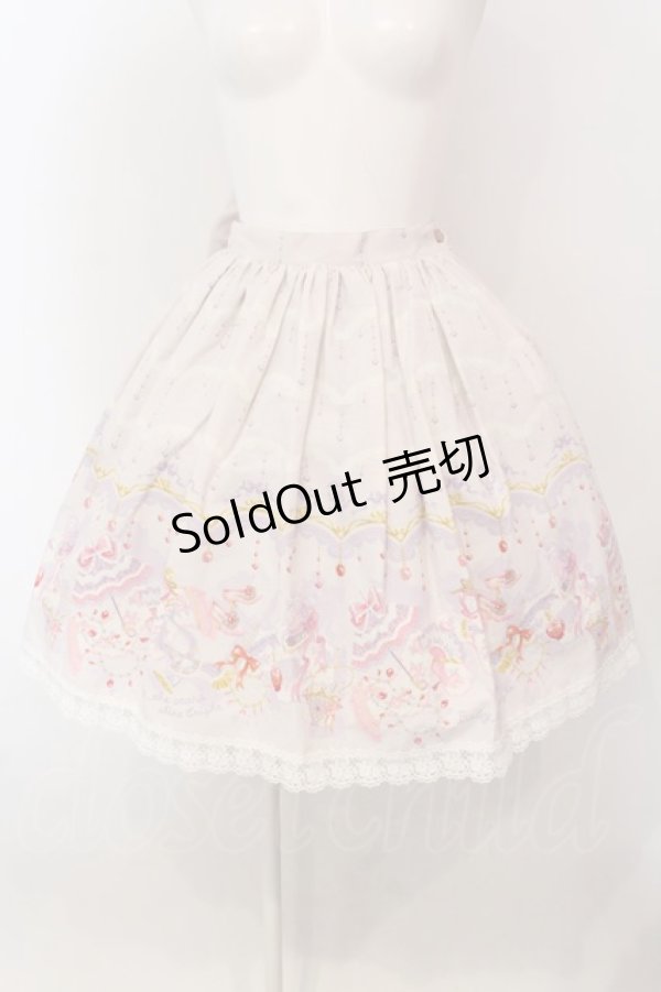 画像1: BABY,THE STARS SHINE BRIGHT / シズクレースのロコココモノ柄スカート  ラベンダー O-25-04-10-015-BA-SK-IG-OS (1)