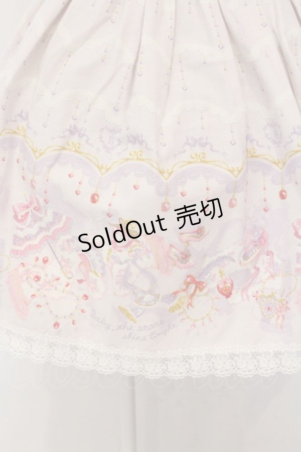 画像2: BABY,THE STARS SHINE BRIGHT / シズクレースのロコココモノ柄スカート  ラベンダー O-25-04-10-015-BA-SK-IG-OS (2)