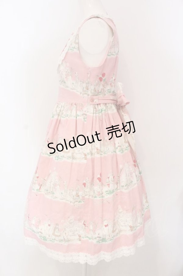 画像4: BABY,THE STARS SHINE BRIGHT / ハロウィンアリス総柄ジャンパースカート  ピンク O-25-04-10-016-BA-OP-IG-OS (4)