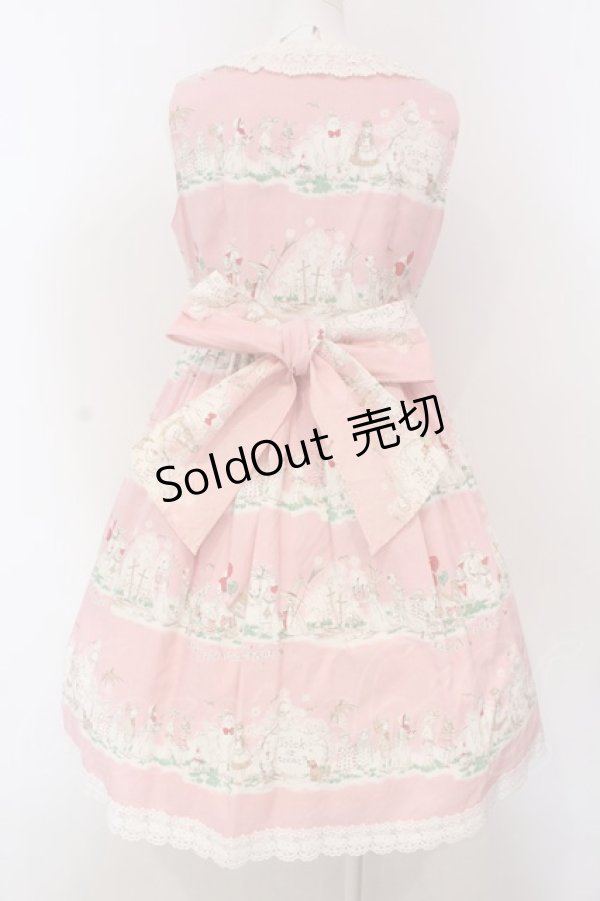 画像5: BABY,THE STARS SHINE BRIGHT / ハロウィンアリス総柄ジャンパースカート  ピンク O-25-04-10-016-BA-OP-IG-OS (5)