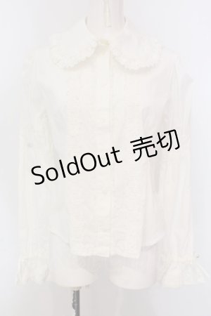 画像: BABY,THE STARS SHINE BRIGHT / 後ろピンタック共フリルブラウス  オフシロ O-25-04-10-019-BA-BL-IG-OS