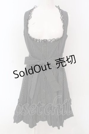 画像: PEACE NOW / アンダーバストジャンパースカート M ブラック O-25-04-10-025-PU-OP-IG-OS