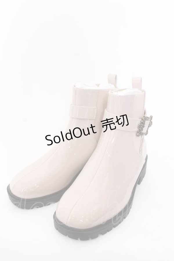 画像1: axes femme / サイドゴアベルトレインブーツ S ピンク O-25-04-11-058-AX-SH-OW-ZT273 (1)