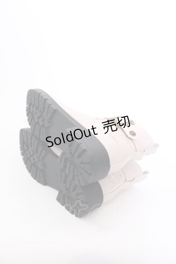 画像7: axes femme / サイドゴアベルトレインブーツ S ピンク O-25-04-11-058-AX-SH-OW-ZT273 (7)