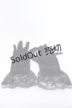 画像: MARBLE / ショートグローブ  ブラック O-25-04-11-059-GO-ZA-OW-OS