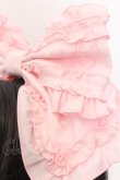 画像2: Angelic Pretty / ロゴ刺繍フリルリボンカチューシャ  ピンク O-25-04-11-012-AP-AC-OW-OS (2)