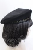 画像2: Amavel / メッセージリボン付ベレー帽  クロ O-25-04-11-021-CA-AC-OW-OS (2)