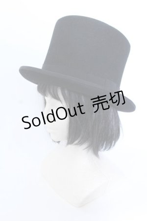 画像: ATELIER BOZ / ディルオスシルクハット  ブラック O-25-04-11-026-EL-AC-IG-OS