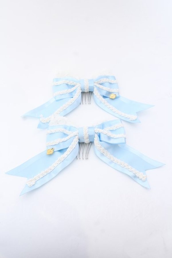 画像1: BABY,THE STARS SHINE BRIGHT / Mariaanaリボンコーム  サックス O-25-04-11-041-BA-AC-OW-OS (1)