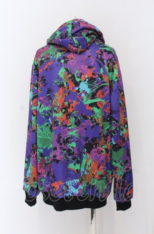 画像2: NieR Clothing / 内側ふわもこパーカー F マルチスプラッシュ O-25-04-13-038-PU-TO-OW-ZT221 (2)