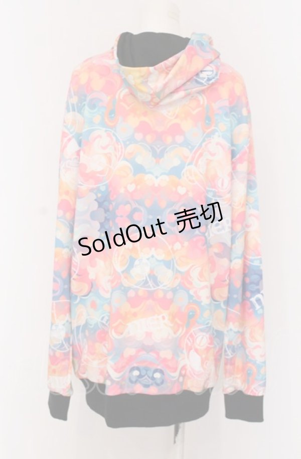 画像2: NieR Clothing / 総柄ZIPパーカー F マルチ O-25-04-13-039-PU-TO-OW-ZT219 (2)